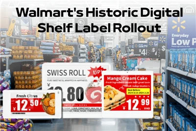 Иҷрои тамғаи таърихии рафҳои рақамии Walmart